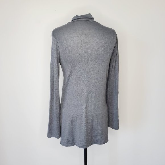 ARITZIA WILFRED FREE Grey Turtleneck Tunic Sweater - Picture 4 of 9